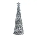 Serafina dekoration gran 27 cm antiksilver