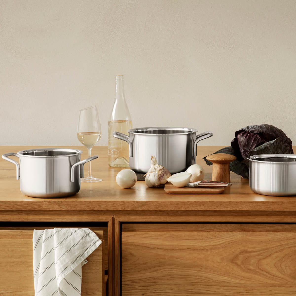 Eva Trio Mulit grytset 3 delar stål