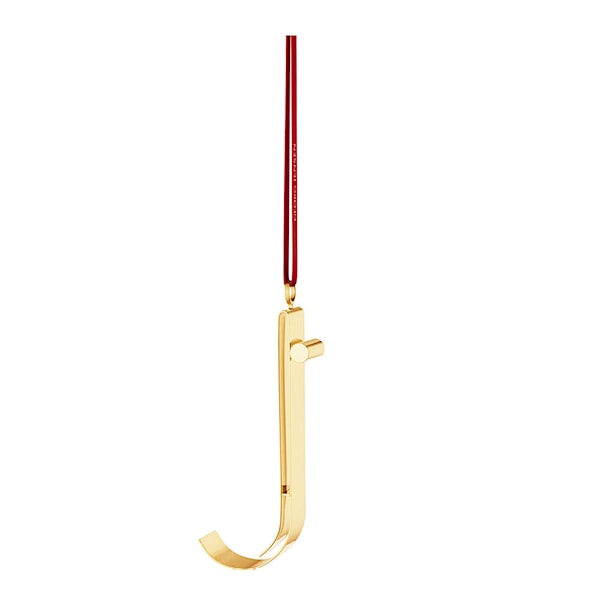 Ornament prydnadsbokstav J guld