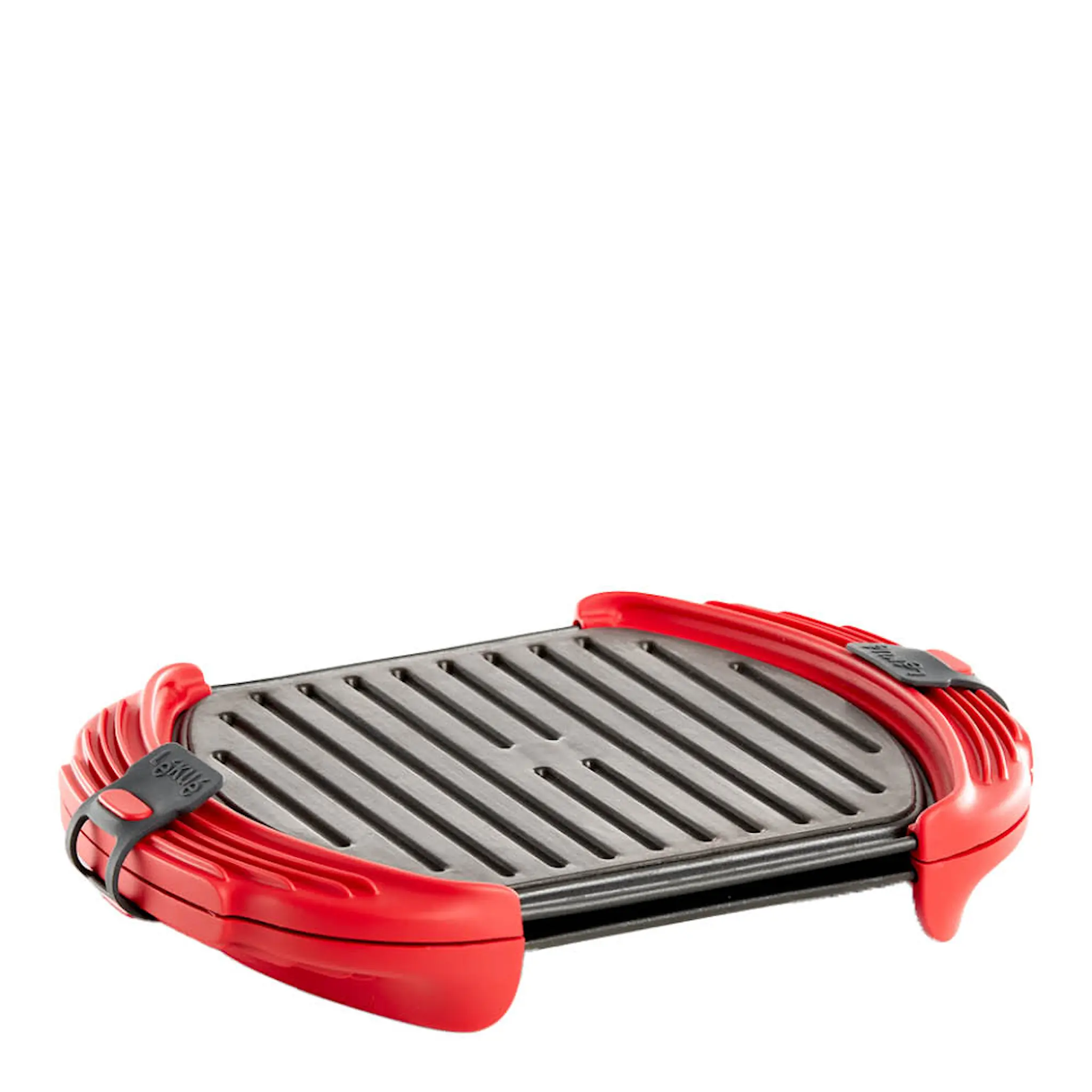 Lékué Grill XL för mikrovågsugn 30x21 cm röd