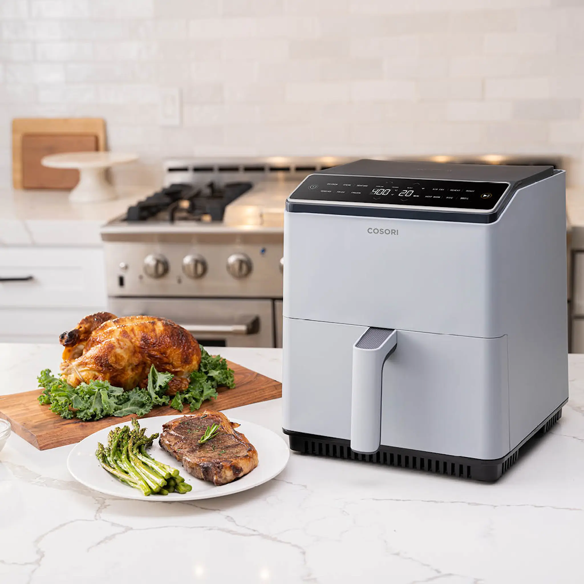 Cosori Dual Blaze Airfryer 6,4 L Ljusgrå