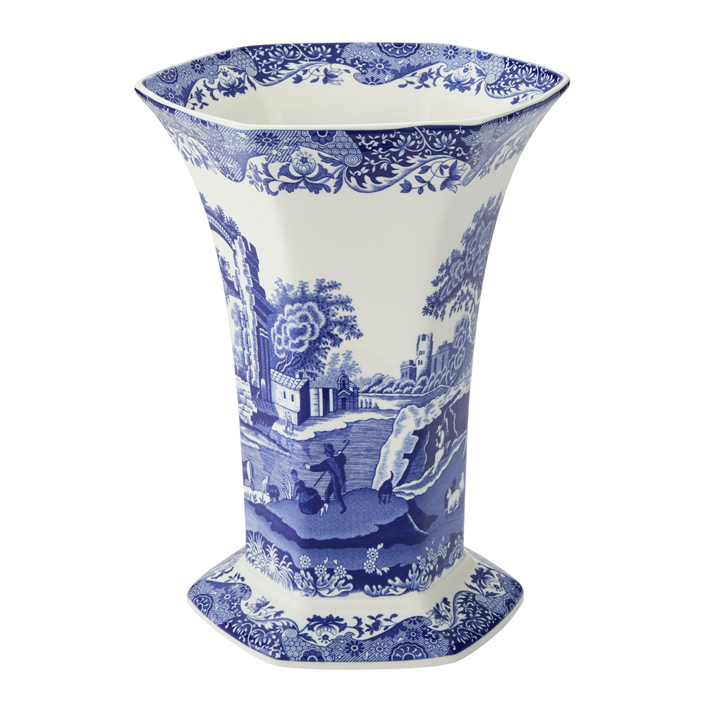 Spode - Blue Italian Maljakko 27 cm Sininen/Valkoinen