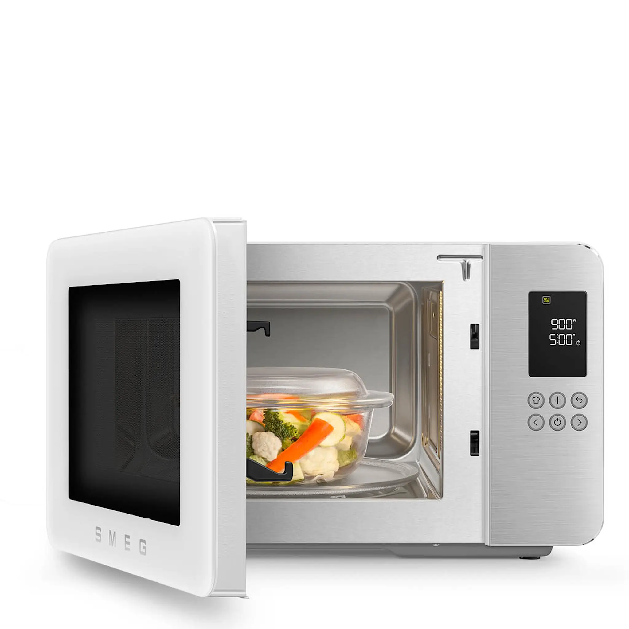 Smeg Smeg Collezione mikrovågsugn grill MOC01 1900W matt vit