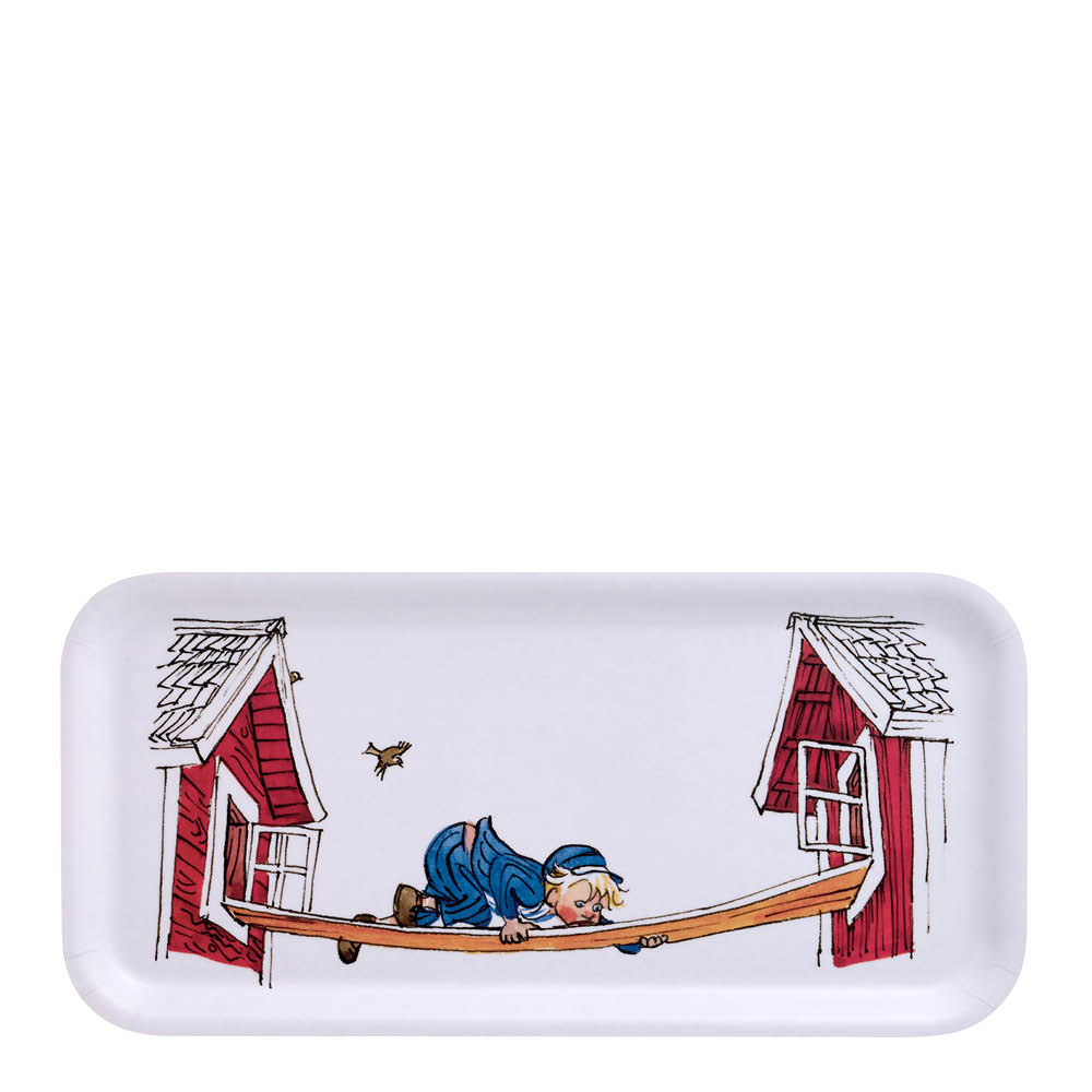 Muurla Emil bricka 27x13 cm Flykt vit