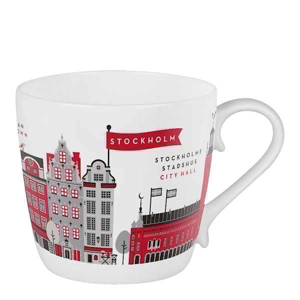 Stockholm Mugg 30 cl Röd