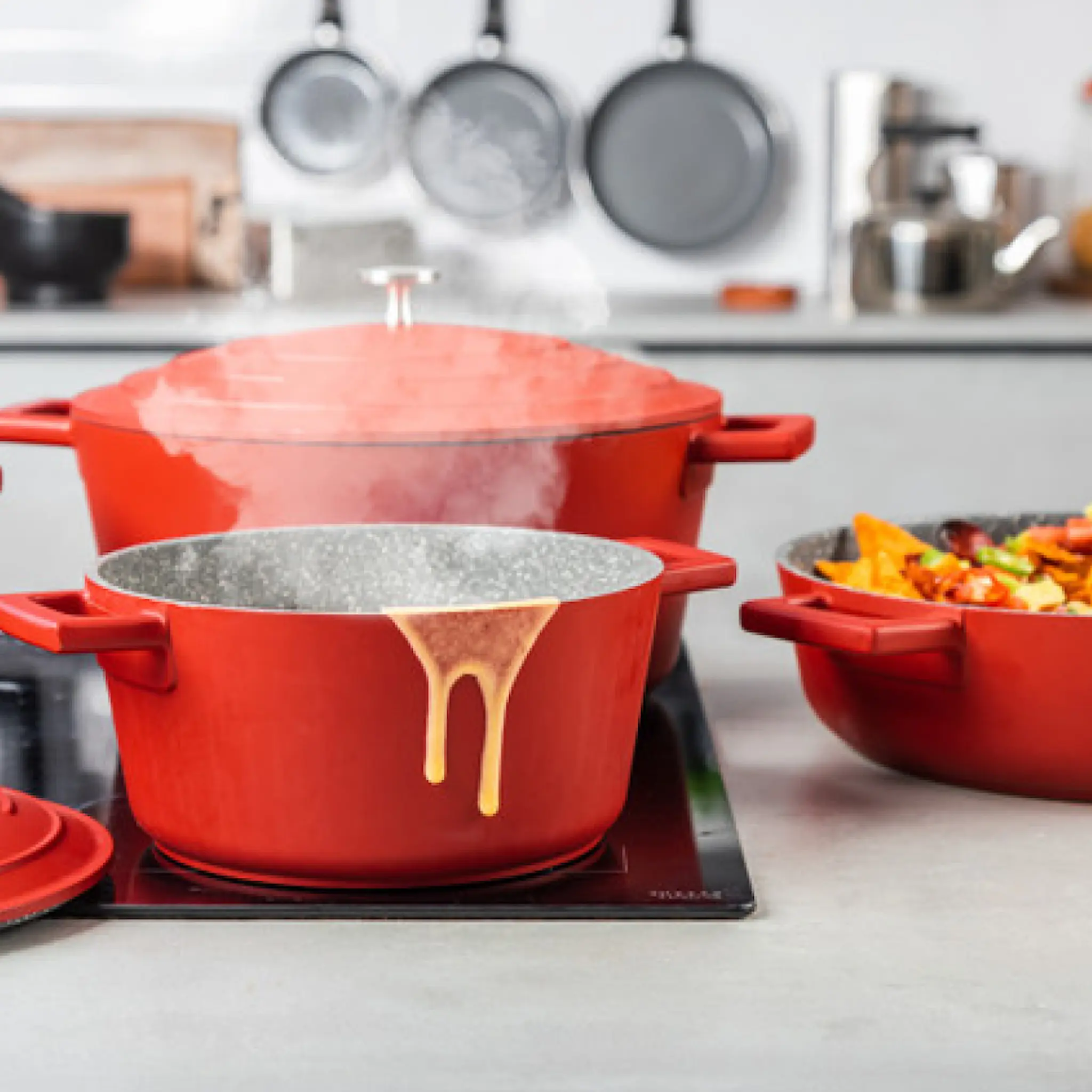 MasterClass Cast Aluminium Pata 2,5 L Punainen