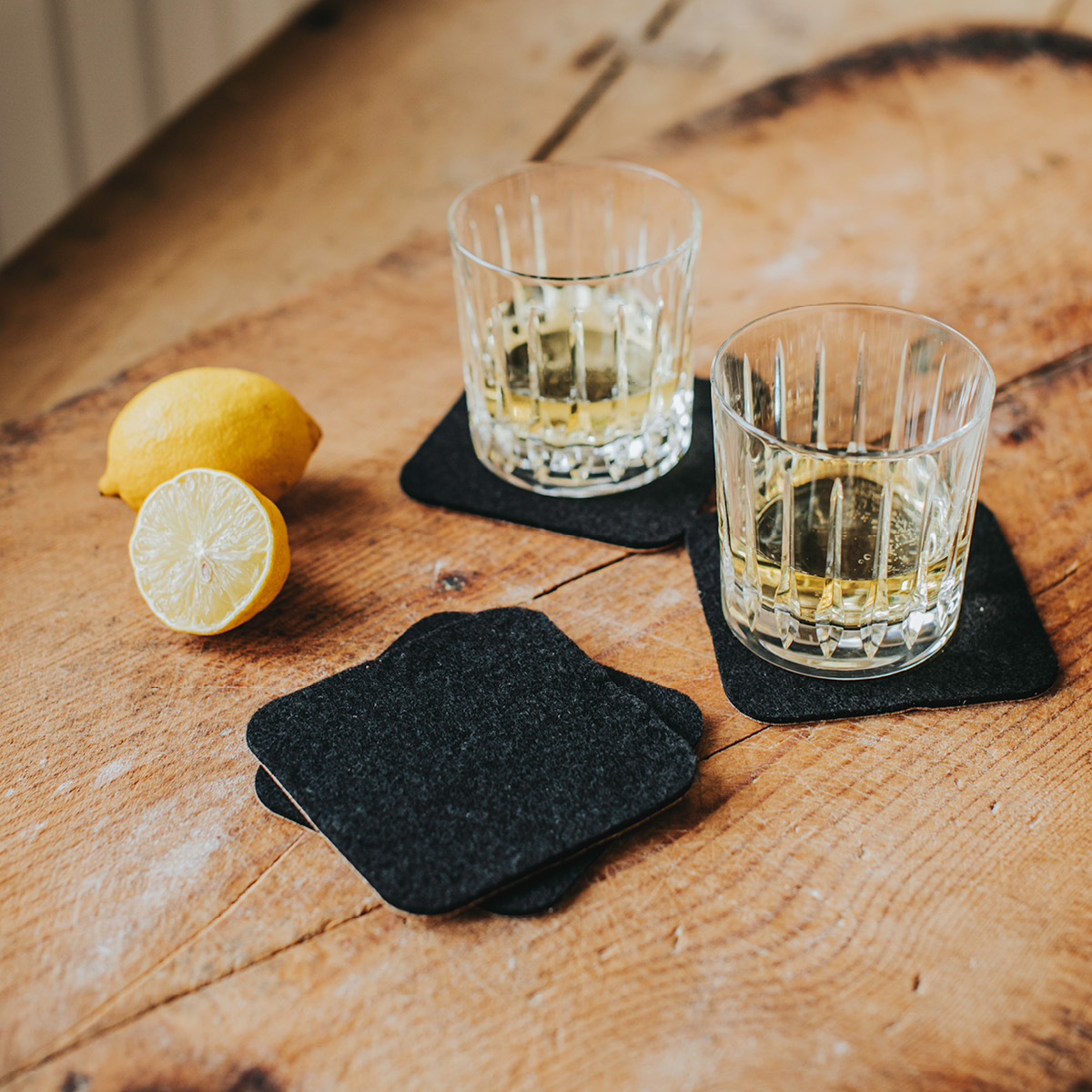 Dorre Gia Glasunderlägg 10 cm Svart