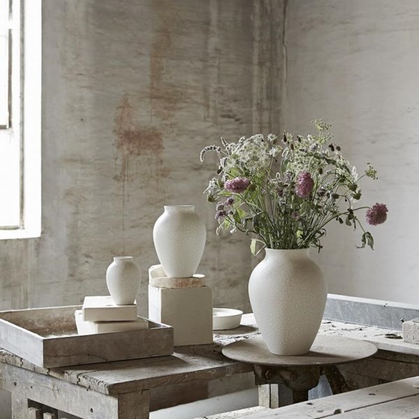 Knabstrup Keramik Knabstrup Maljakko 27 cm Valkoinen