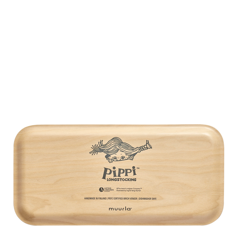 Muurla Pippi bricka 27x13 cm hoppsansa