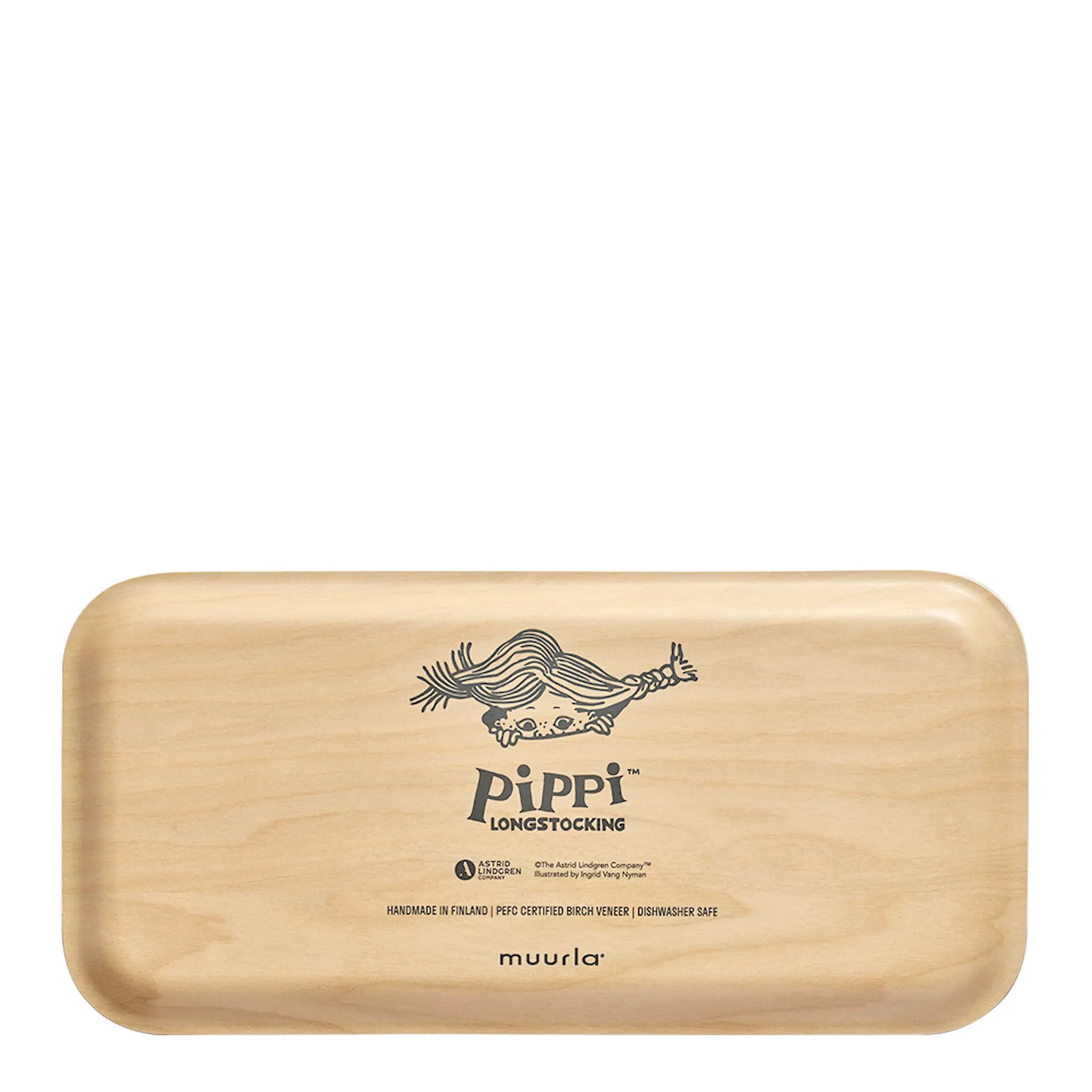 Muurla Pippi bricka 27x13 cm hoppsansa