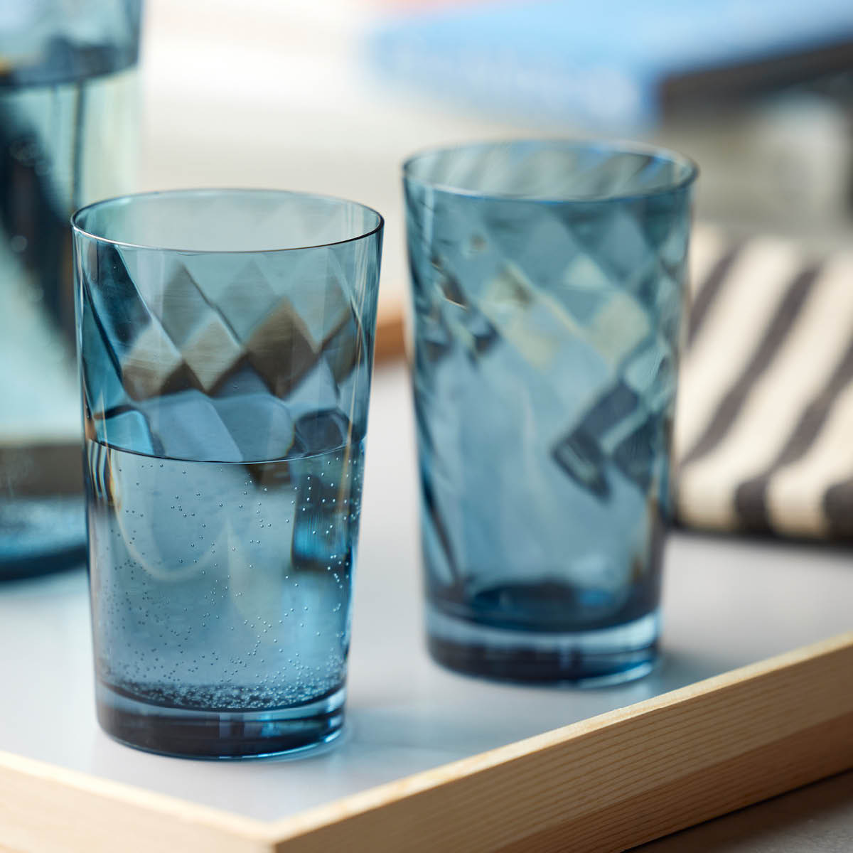 Lyngby Glas Vienna Highball Glas 40 cl 4-pack Blå