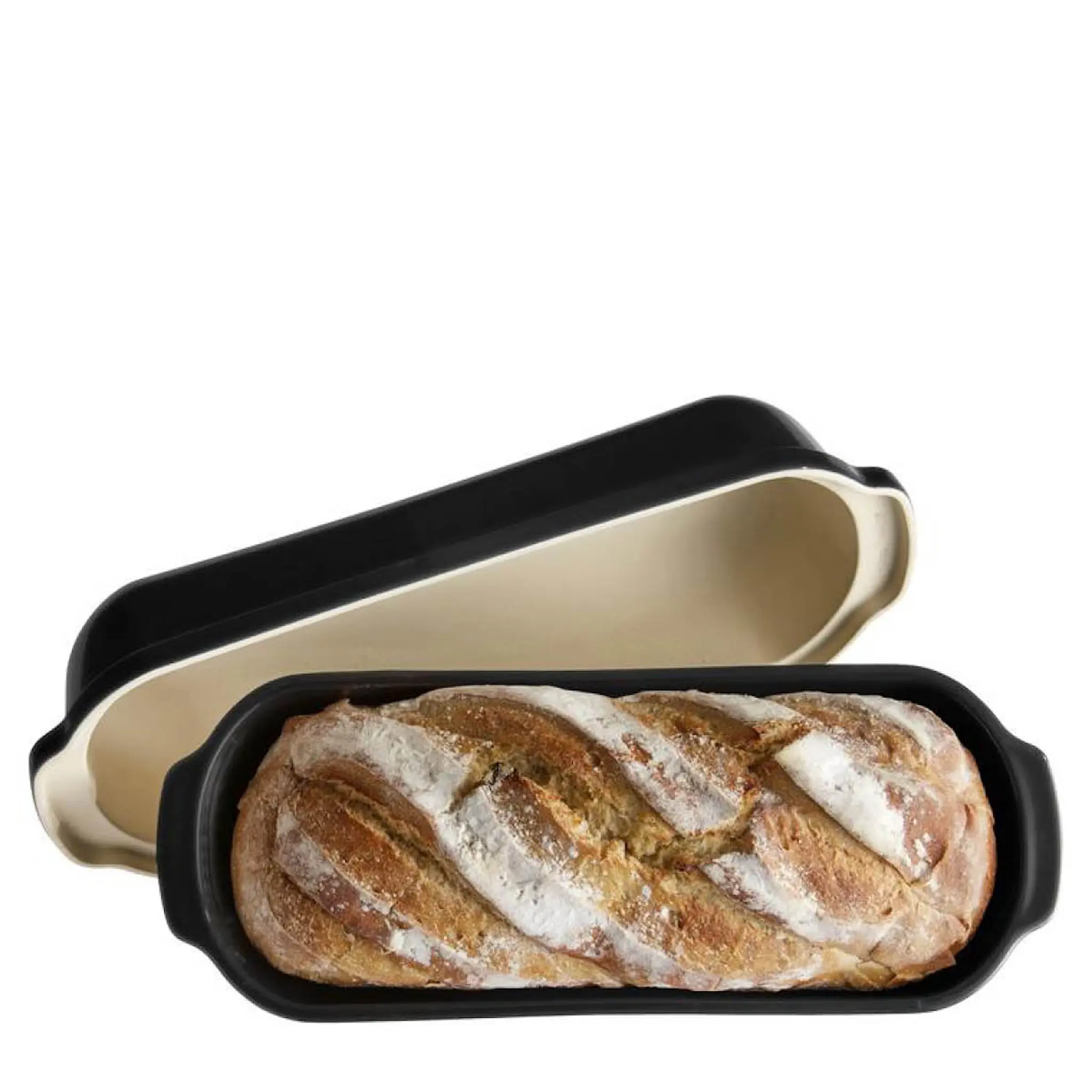 Emile Henry Brödform rektangulär 4,5 L svart