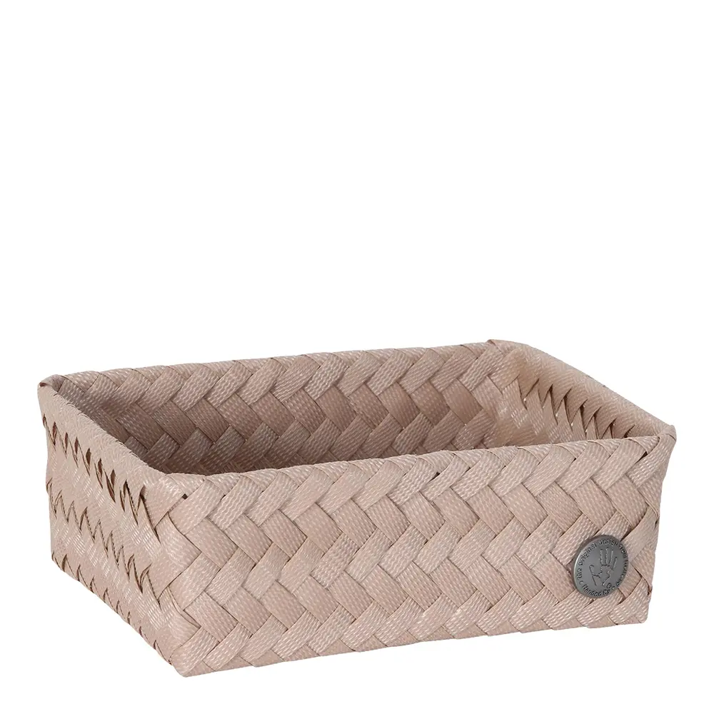 Fit liten oppbevaringskurv 18x12x7 cm caffè latte