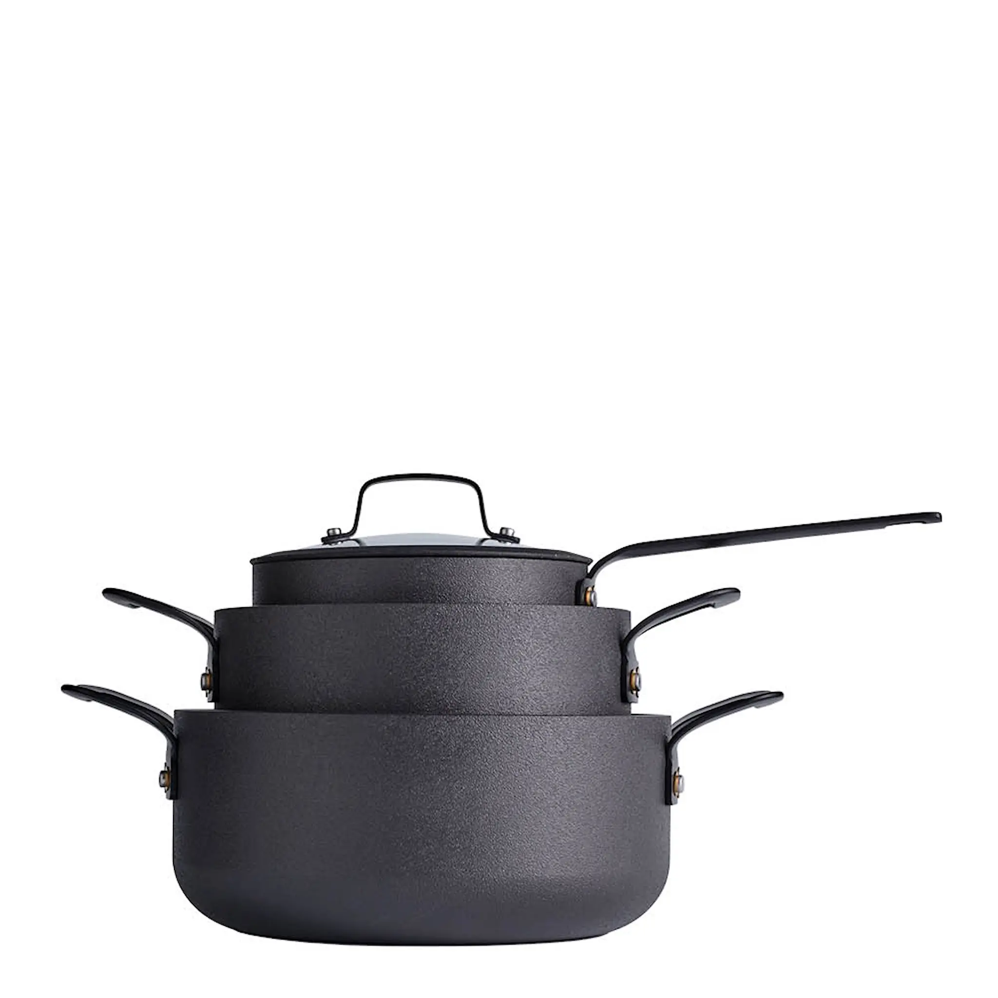 Morsö Gusto grytset 6 delar svart aluminium