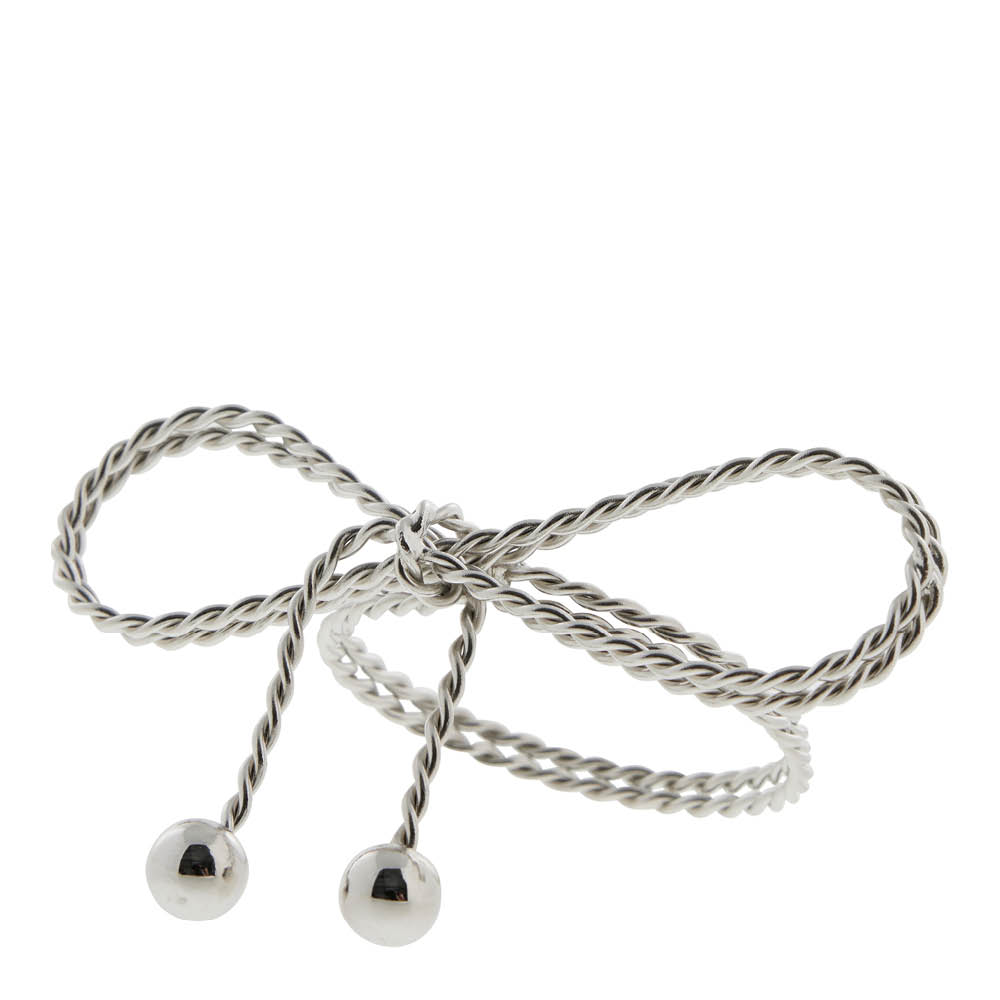 Lene Bjerre Sigrid servettring 8x5 cm silver