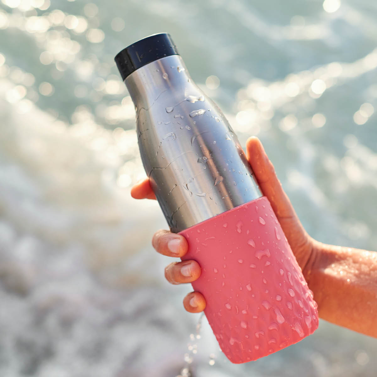 Tefal Bludrop Sleeve Juomapullo 50 cl Roosa/Hopea