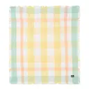 Servett linne/bomull 50x50 cm gul/vit/grön rutigt