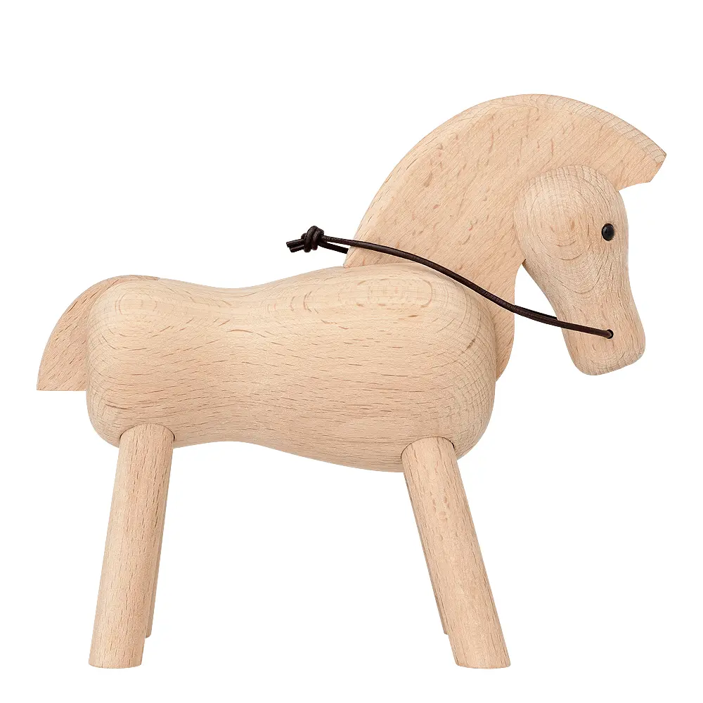 Puinen Hevonen 14 cm Pyökki