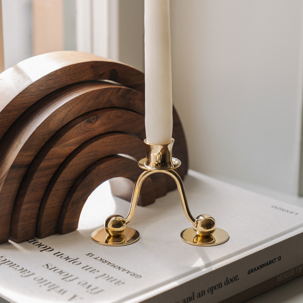 Hilke Lignano Sabbiadoro 1 Ljusstake 13 cm Guld