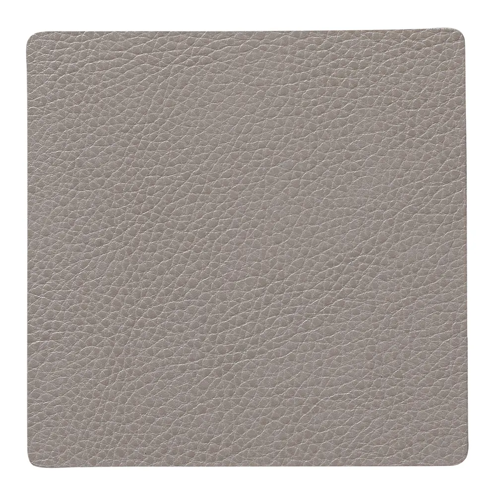 Square Leather Serene Lasinalunen 10x10 cm Ash