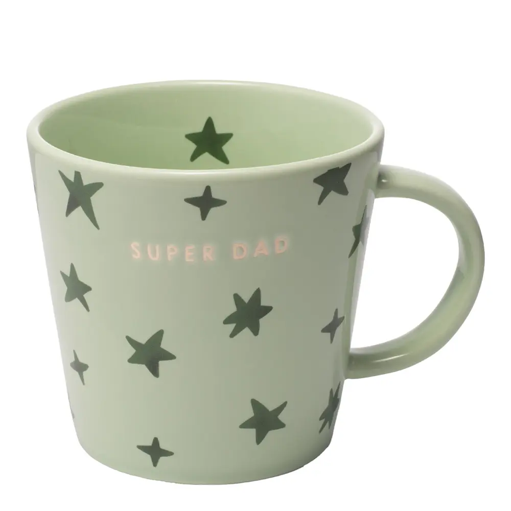Classic Cups Muki Super dad 35 cl Vaaleanvihreä
