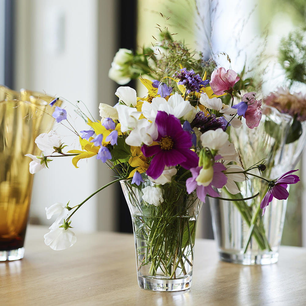 Sagaform Viva Maljakko 12,5x12x14,5 cm Kirkas