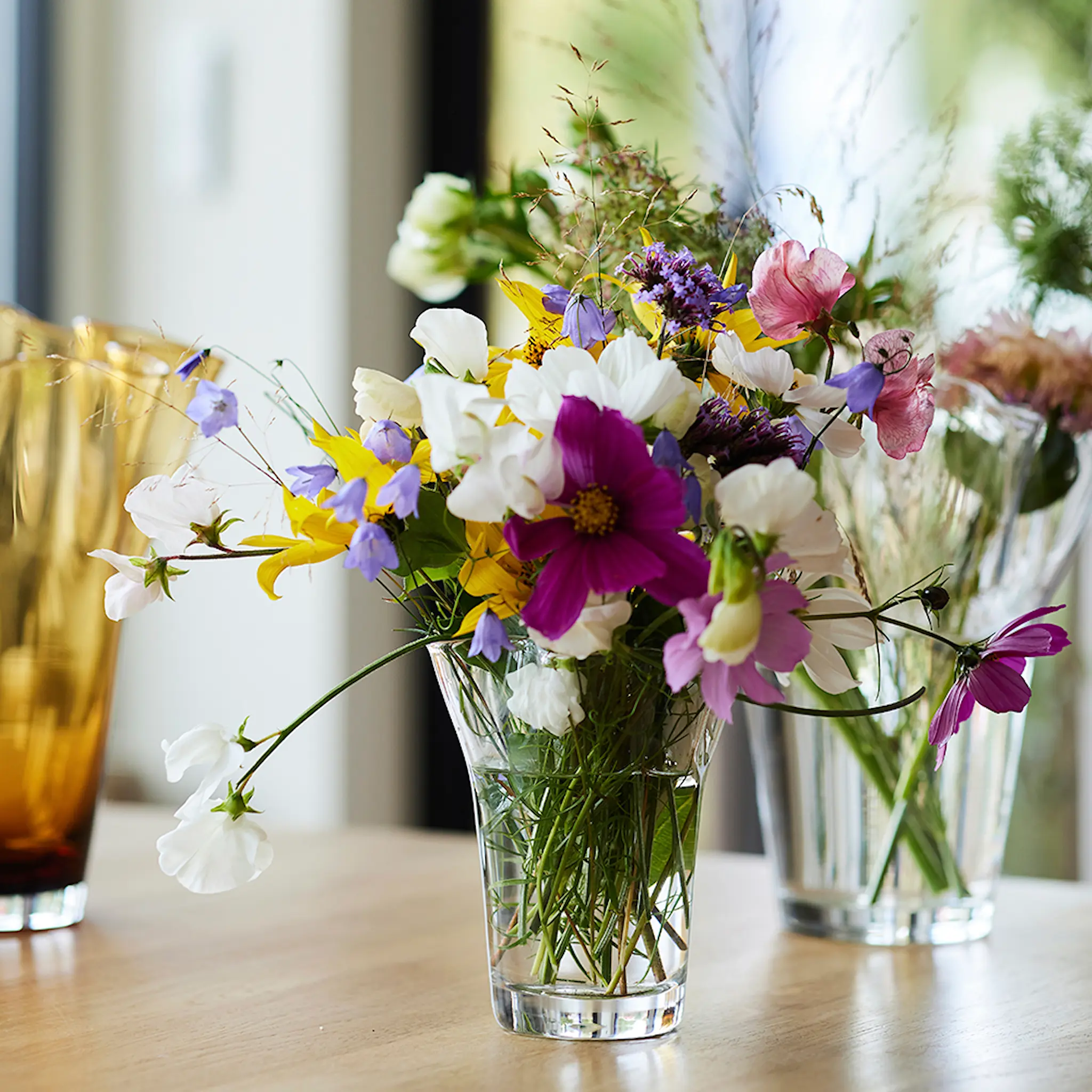 Sagaform Viva Maljakko 12,5x12x14,5 cm Kirkas