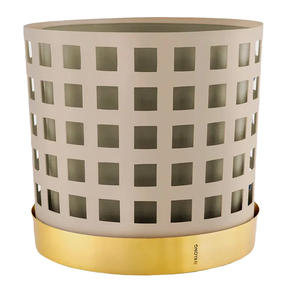 Trio Square Kukkaruukku 28 cm Beige