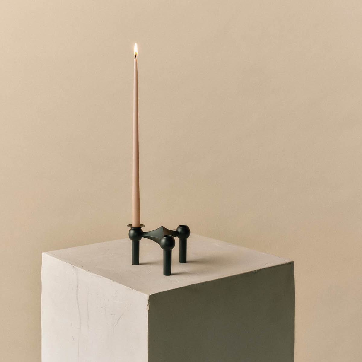 Stoff Nagel Lysestakemansjett 3 stk svart