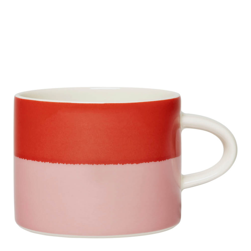 Arabia Vuokko mugg 28 cl rosa/röd