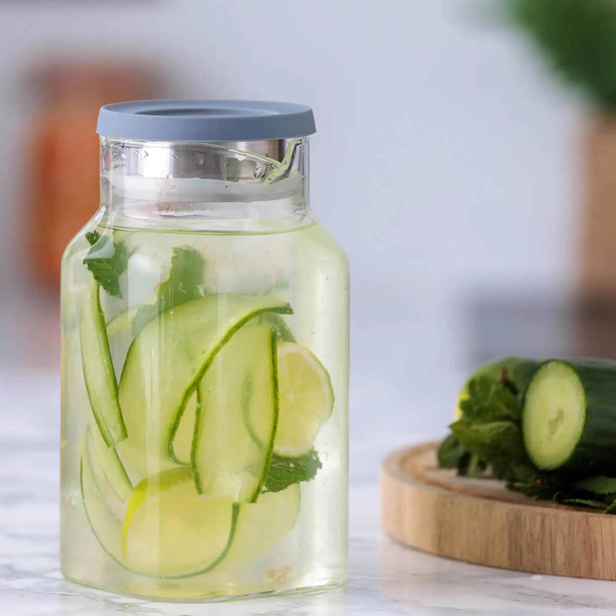 Kilner Fresh Mehukannu 1,2 L Lasi/Harmaa