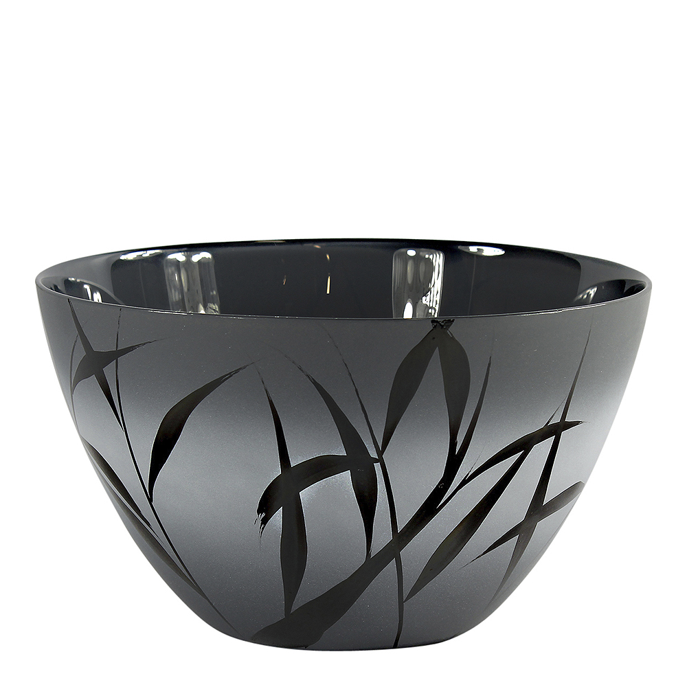 Nybro Crystal Nebbioso Skål 24 cm Grå