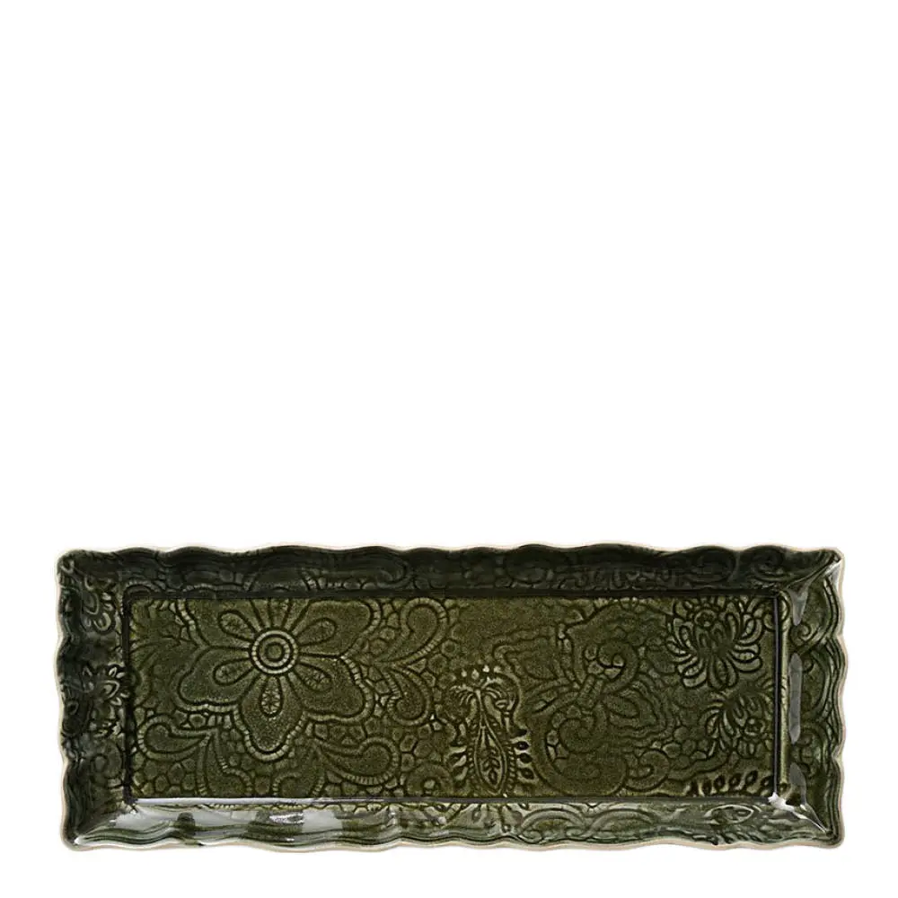 Arabesque serveringsfat 33x13 cm shadow