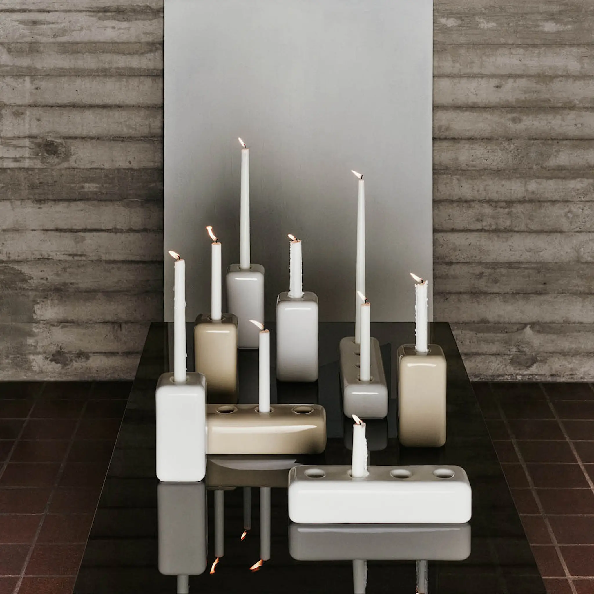 iittala Element Kynttilänjalka 4 kynttilää Hiekka
