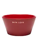 Table Talk skål WITH LOVE 7 cm röd