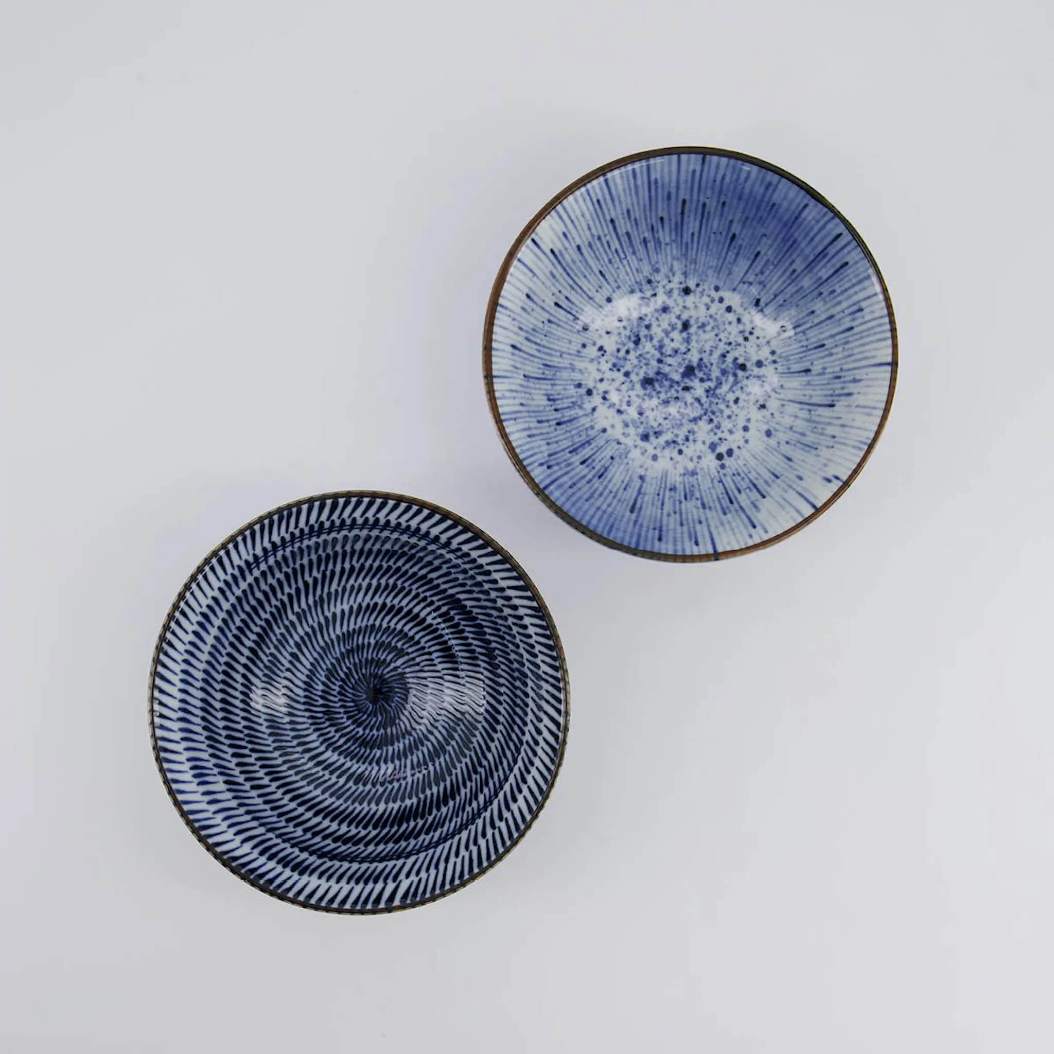 Tokyo Design Studio Tayo skålset 2-pack 15 cm blå vit