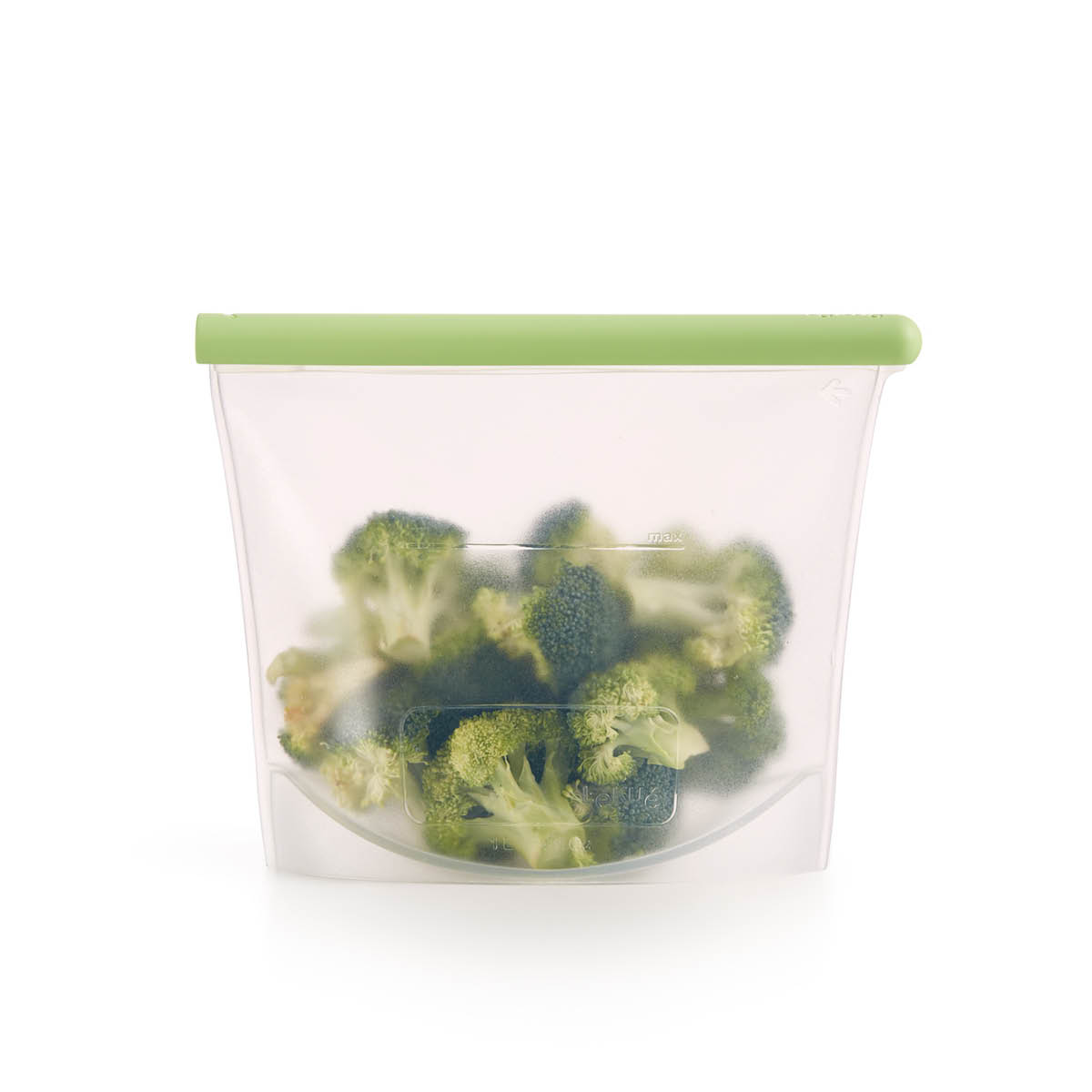 Lékué Återanvändbar silikonpåse 1 L grön