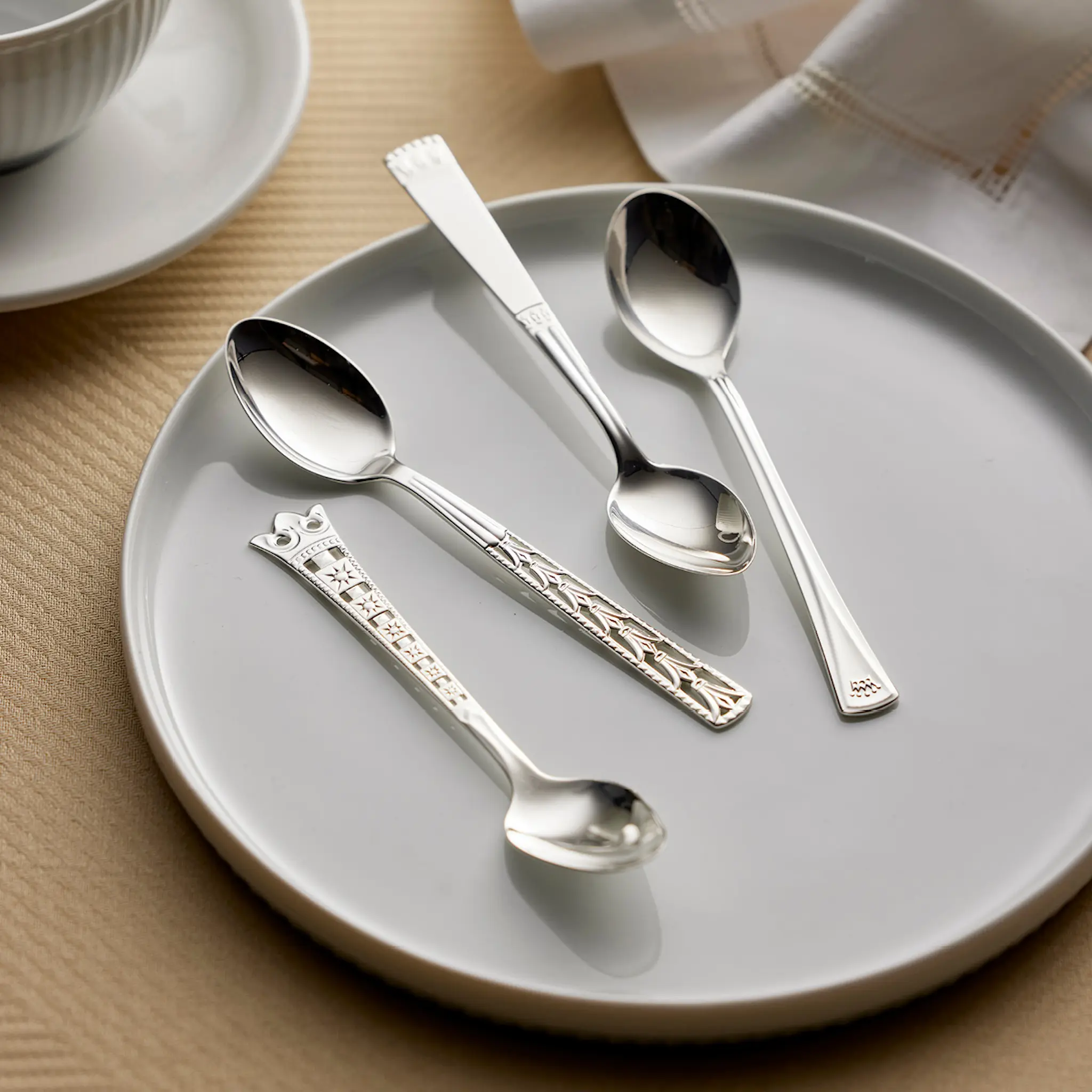Gense Kungasilver Kaffesked Victoria 12,4 cm 830