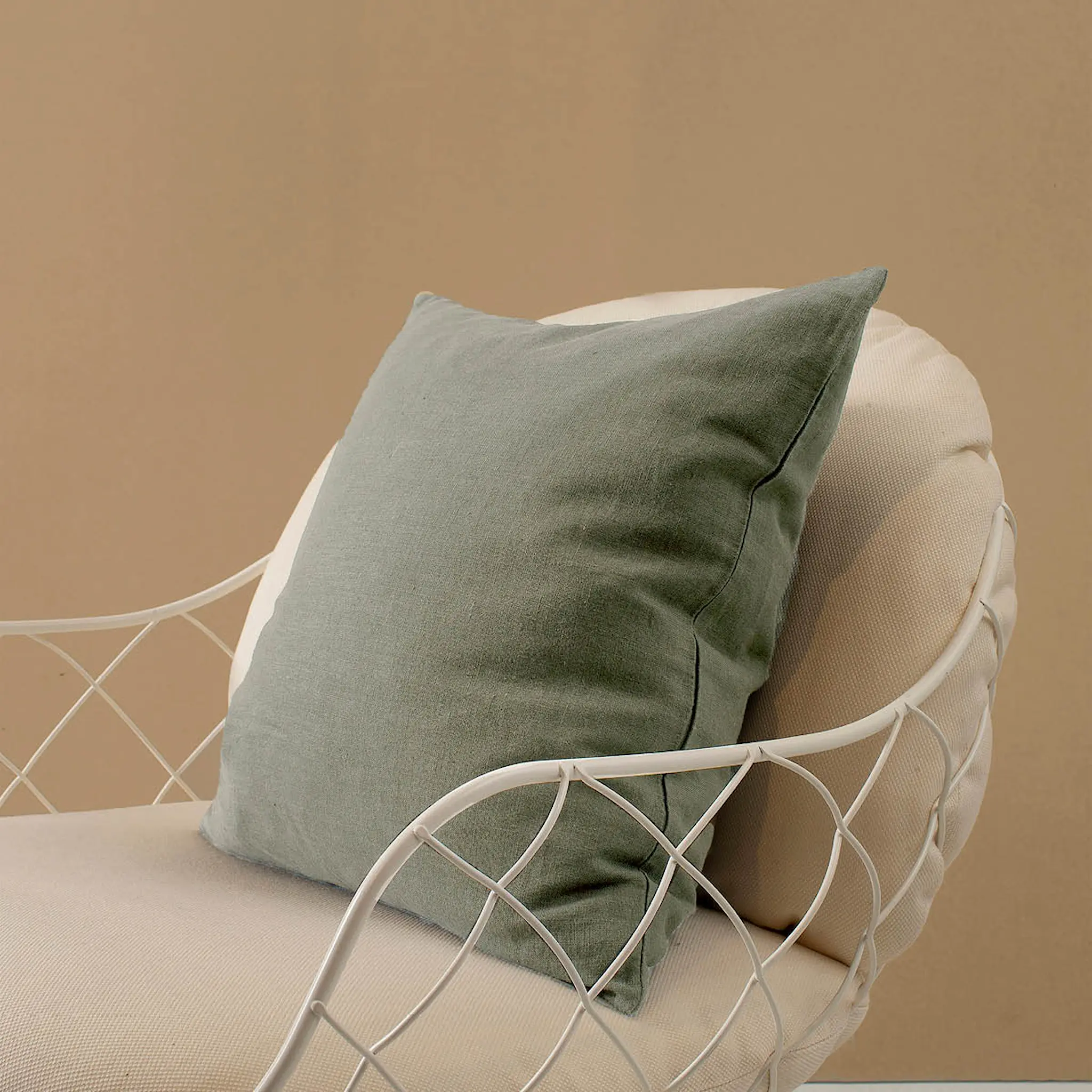 Himla Sunshine kuddfodral linne 50x50 cm sage