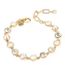 Solstice Gold armband med stenar guld