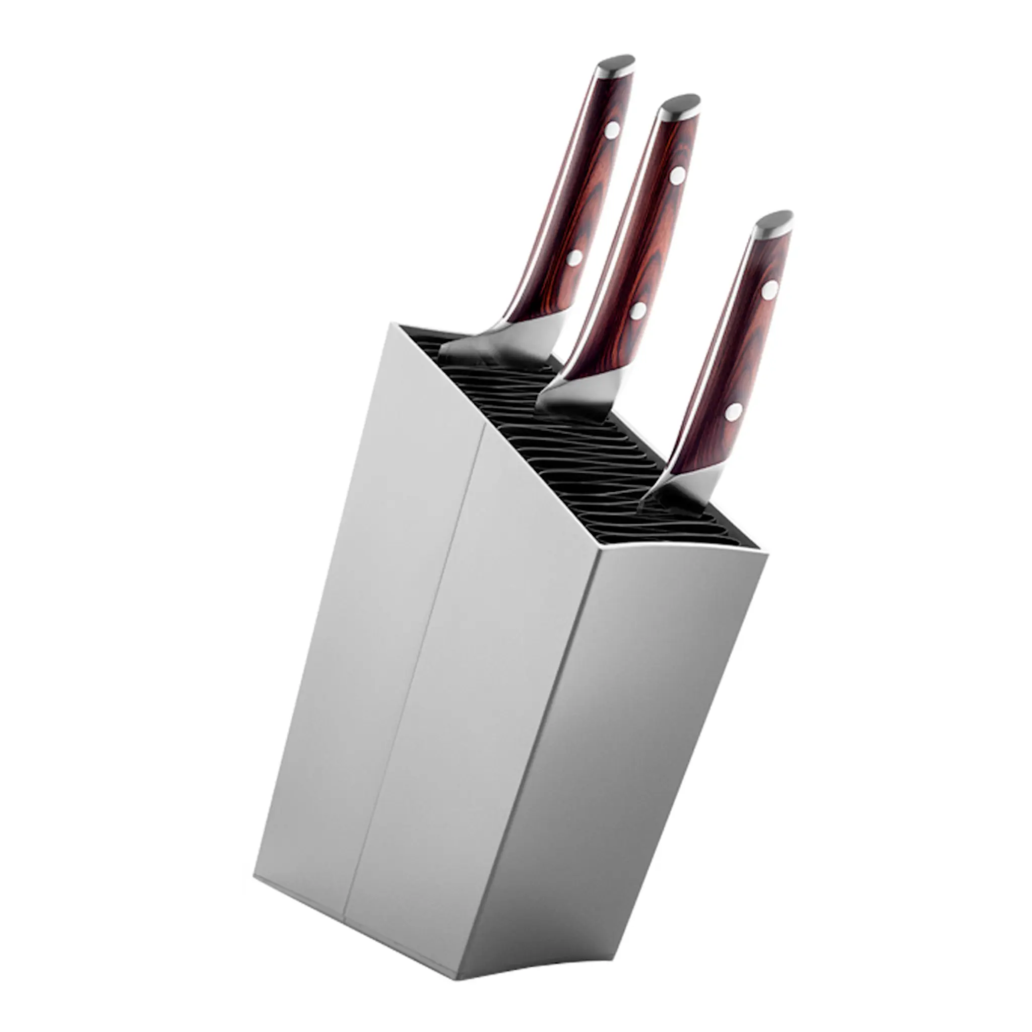 Eva Solo Knivblock lutande Aluminum