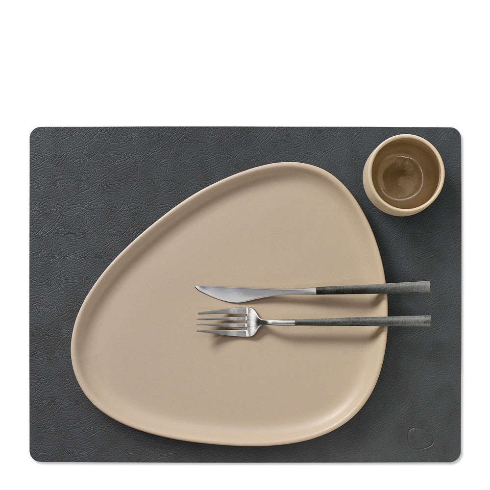 LIND DNA Square Cloud Pöytätabletti kaksipuolinen 35x45 cm Anthracite/Pastel Green