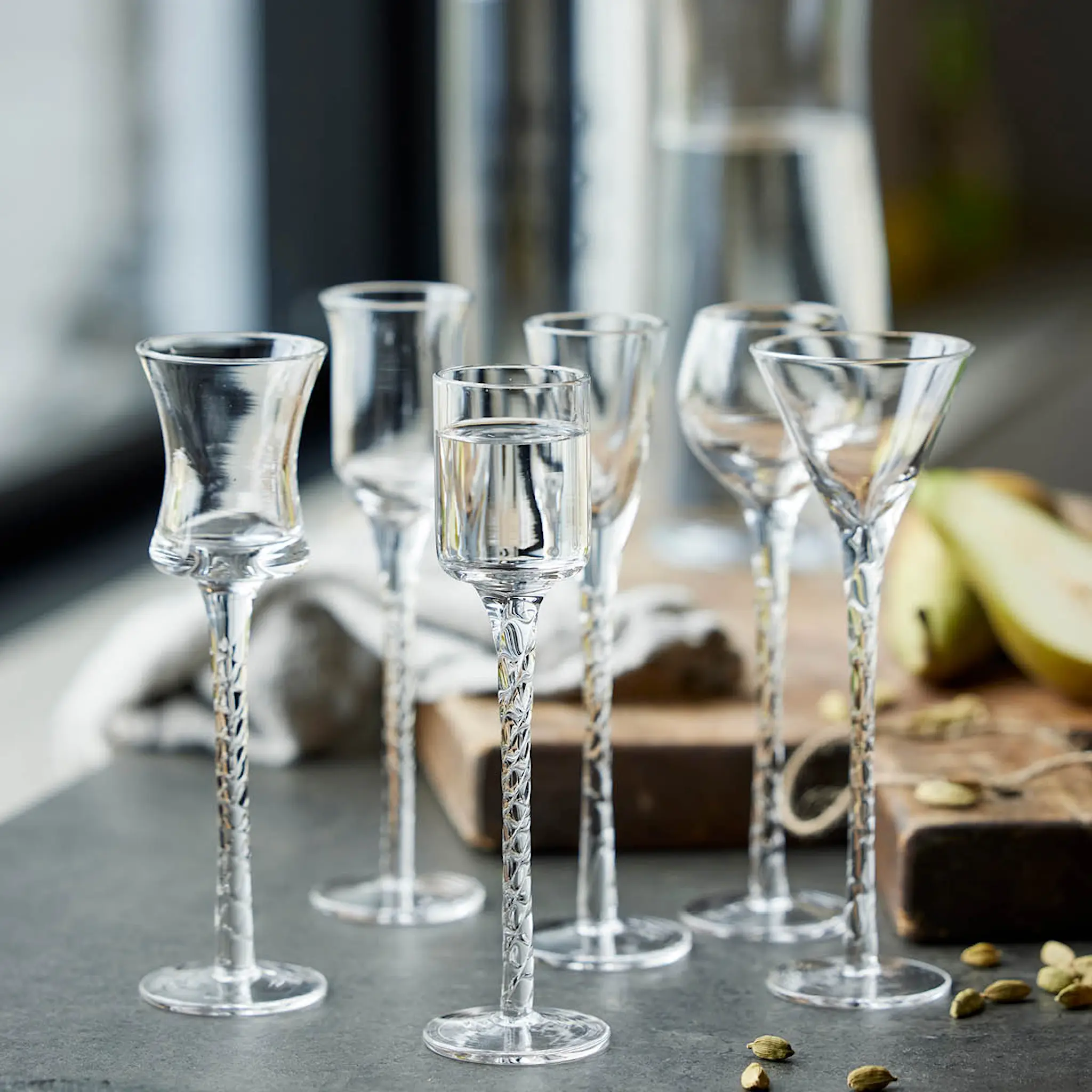 Lyngby Glas Snapsilasi Rommi 18 cm 6 kpl Kirkas