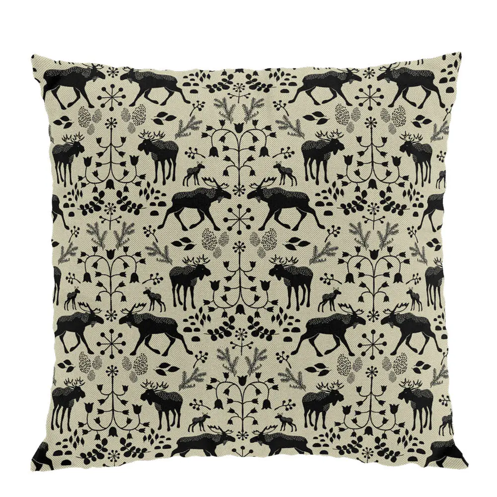 Skogens konung Tyynynpäällinen 47x47 cm Musta