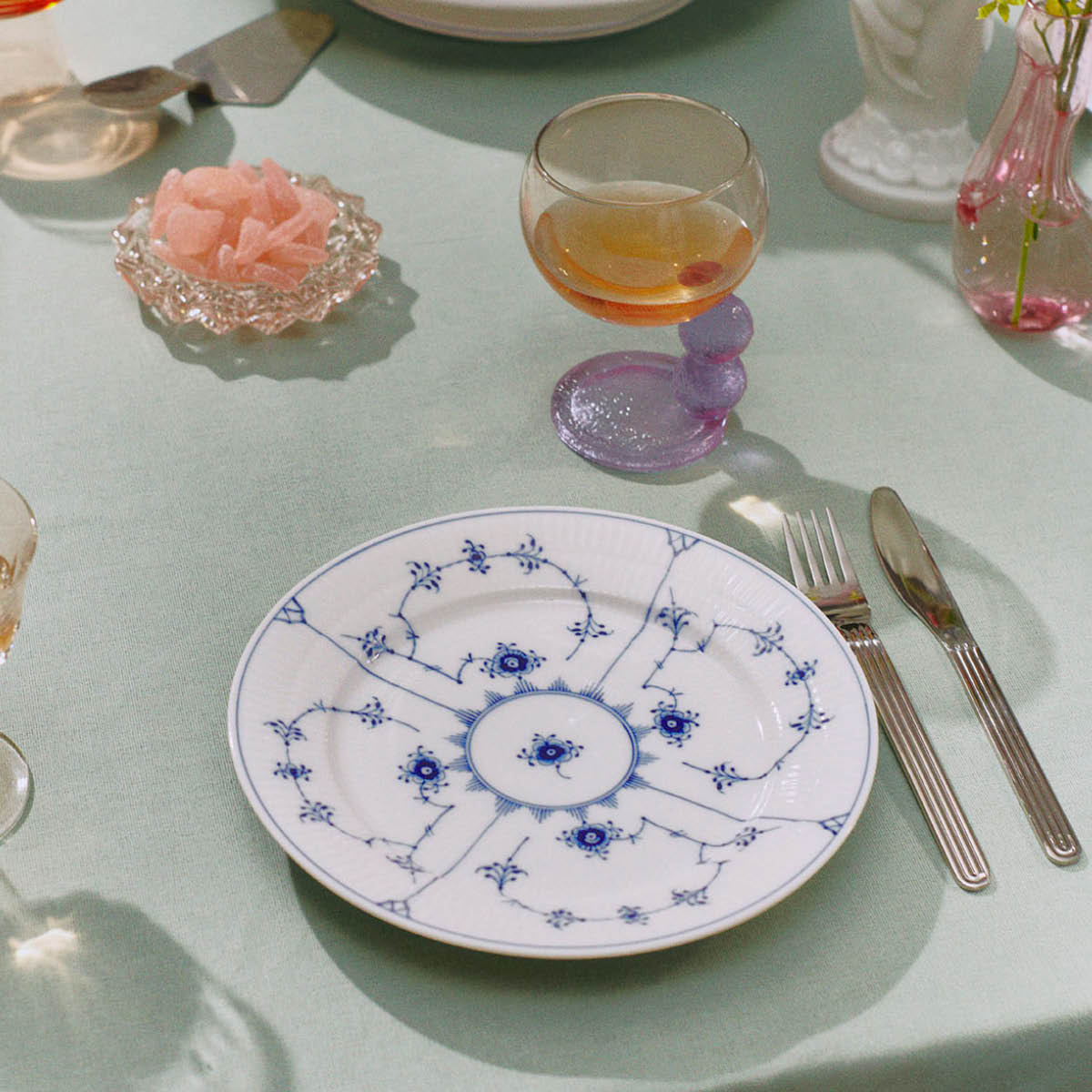 Royal Copenhagen Blue Fluted Plain tallrik flat 22 cm