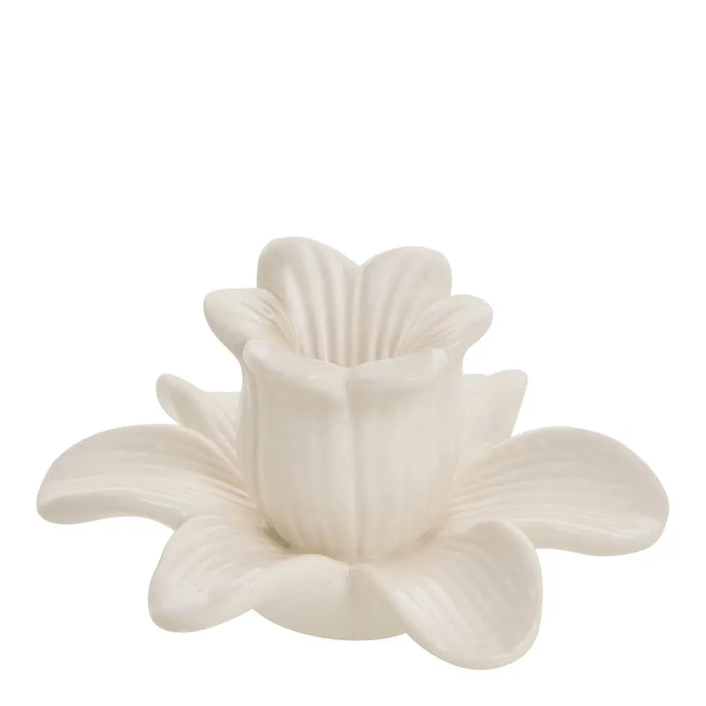 Deanne Kynttilänjalka kukka 5,6 cm Offwhite