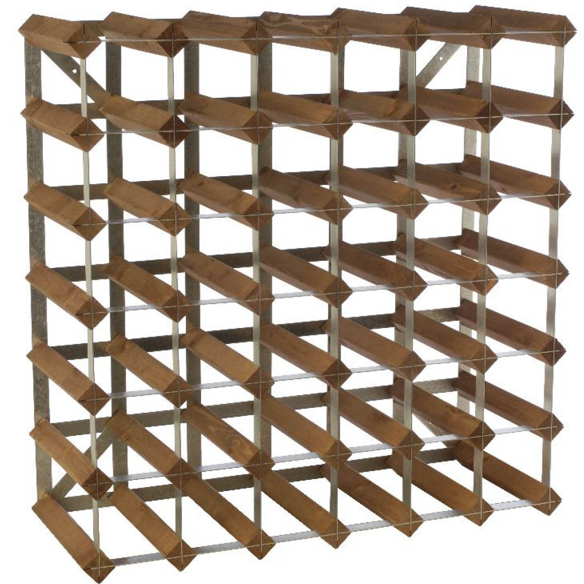The Swedish Wine Rack Factory  - Trad Viinipulloteline 42 pullolle 61 cm Tumma tammi