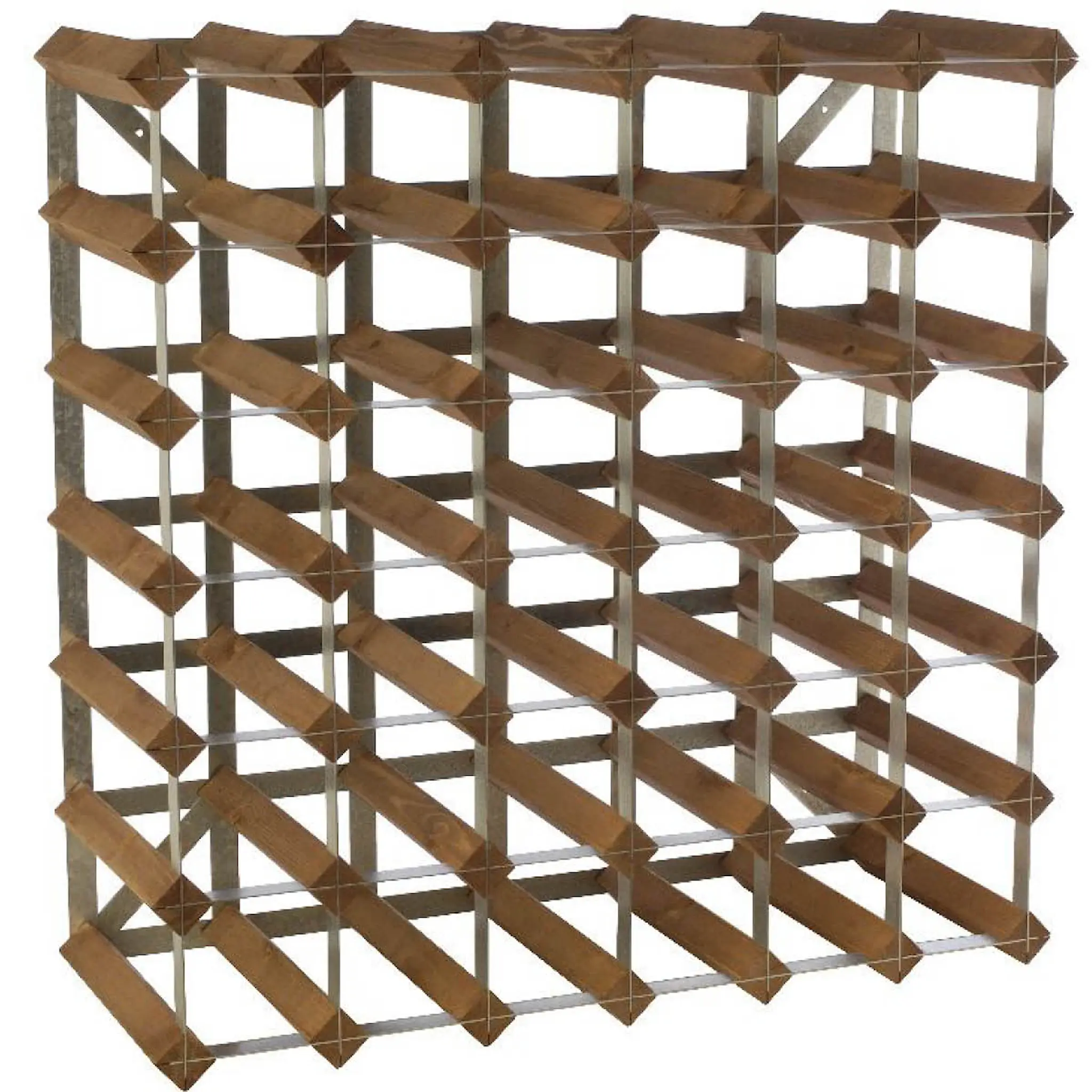 Traditional Wine Rack Trad Vinställ 42 Flaskor 61 cm Mörk Ek