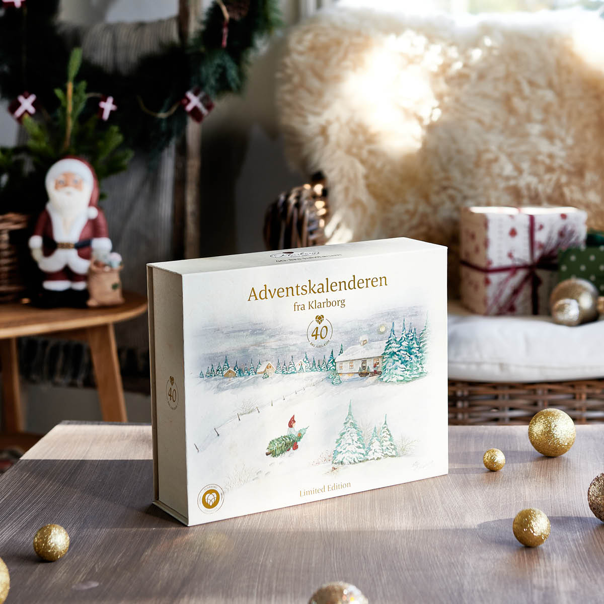 Klarborg Adventskalender julfigurer 4 delar 40-årsjubileum