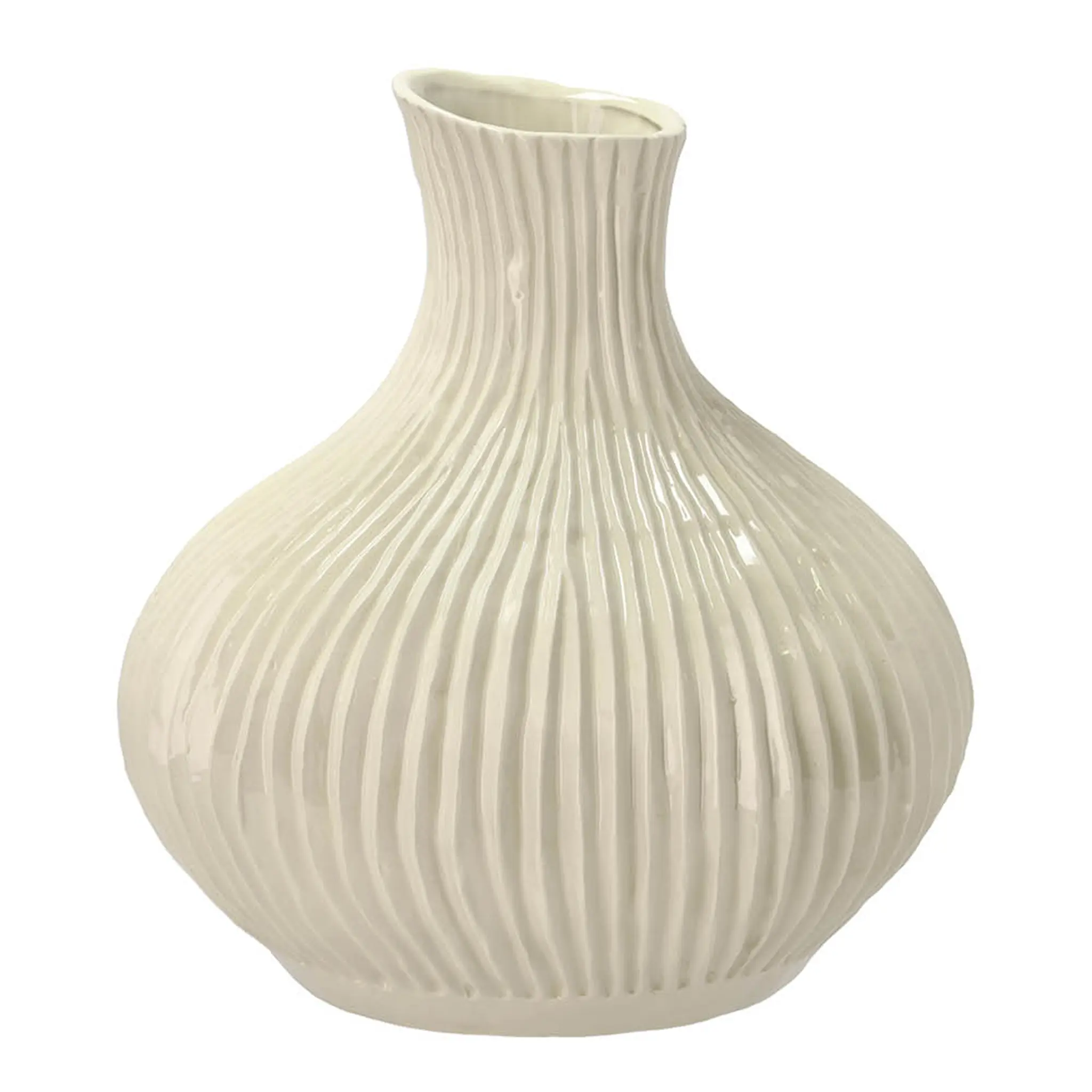 Villa Collection Ek vas 27x28 cm kräm